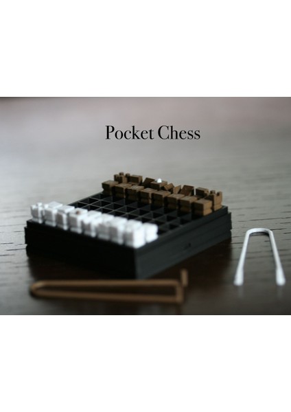 Mini Cep Santrancı - Kompakt ve Taşınabilir 3D Baskılı Satranç Seti