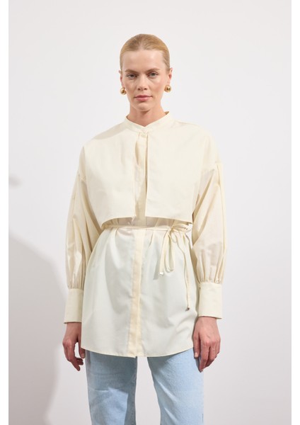 Poplin Trenç Gömlek Soft Sarı fiyatları