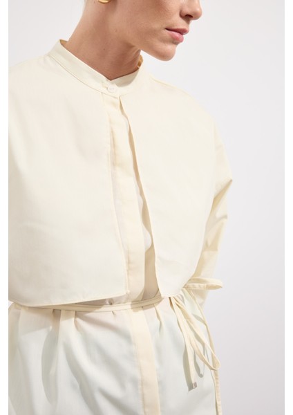 Poplin Trenç Gömlek Soft Sarı modelleri