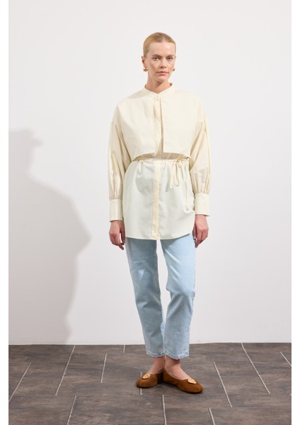 Poplin Trenç Gömlek Soft Sarı indirimleri