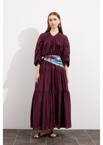 Mio Vual Elbise Burgonya modelleri