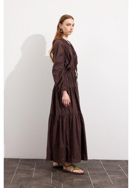 Mio Vual Elbise Acı Kahve indirimleri