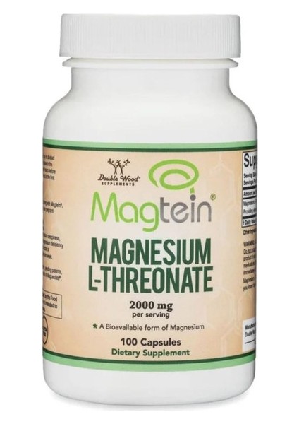Magtein Magnesium L-Threonate - 2000 Mg 100 Kapsül