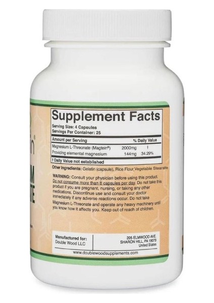 Magtein Magnesium L-Threonate - 2000 Mg 100 Kapsül fiyatları