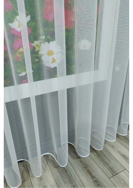 Düz Tül Perde Sade Desensiz Ekonomik Her Odaya Uygun Pileli