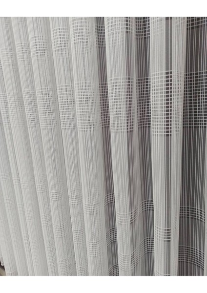 Taraklı Şeritli Zincir Tül, Düz Tül, Çizgili Tül, Salon Tülü, Sık Pile