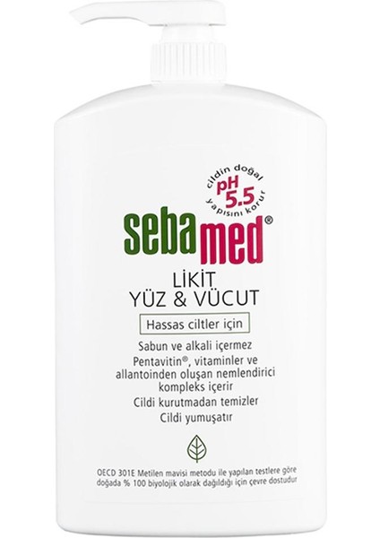 Sebamed Likit Yüz ve Vücut 1000 ml