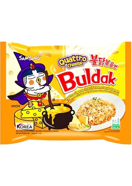 Buldak Quattro Cheese Ramen Noodle 140 gr