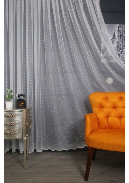 Puantiyeli , Noktalı , Kartesi Desen Mutfak , Çocuk ve Yatak Odası Tül Perdesi Sık Pile fırsatları