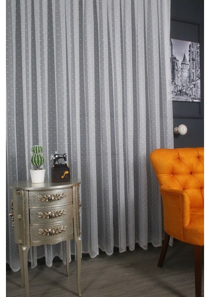 Puantiyeli , Noktalı , Kartesi Desen Mutfak , Çocuk ve Yatak Odası Tül Perdesi Sık Pile indirimleri