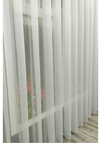 Lüks Kanada Tül Perde Çizgili Gramajlı Ütü Istemez Kırışmaz Sık Pile (En x Boy) indirimleri