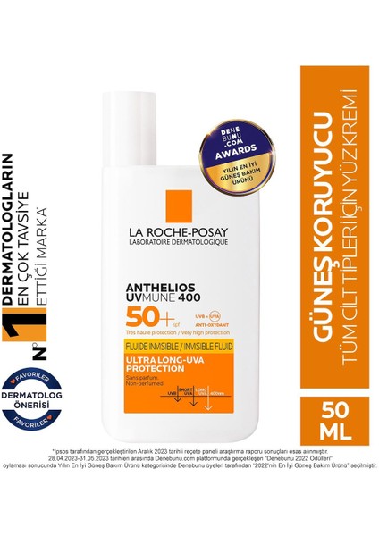 Kaliko Roche Posay Anthelios Uvmune 400 Spf 50 Invisible Fluid 50 ml
