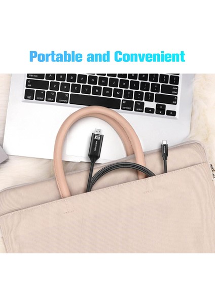 USB C - HDMI Kablosu 4K 60Hz Type C - HDMI Kablosu 4K 60HZ Örgü Kablo