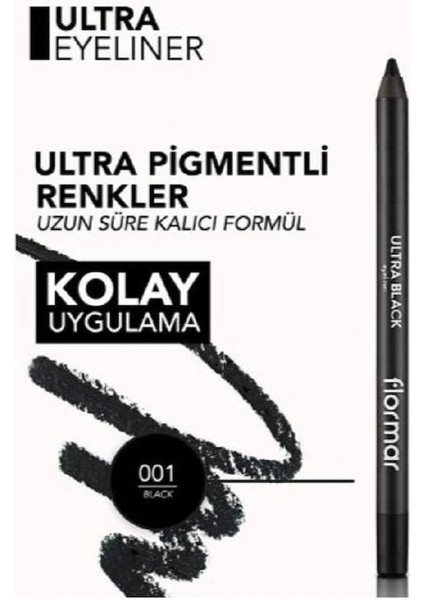 Flormar Göz Kalemi Ultra Black