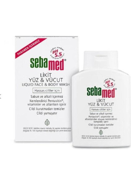 Likit Yüz ve Vücut Temizleyici 200 ml