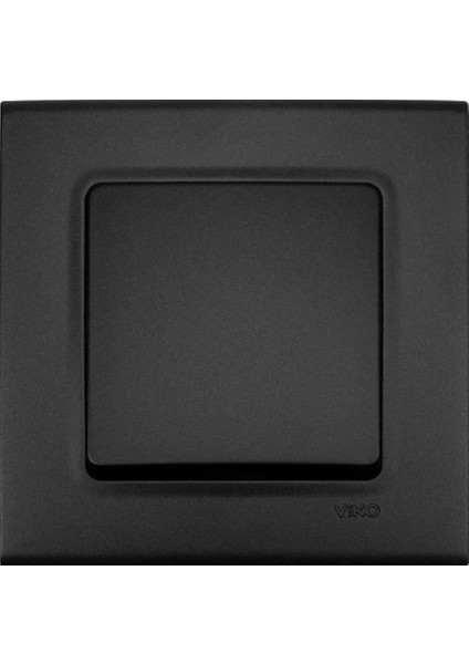 Linnera Life Gece Siyahı Tekli Lamba Anahtarı Çerçeve Dahil