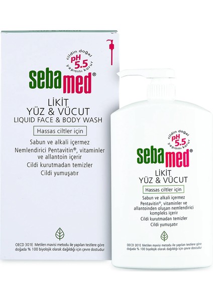 Yüz ve Vücut Temizleyici Likit 1000ml (5 Li Set)