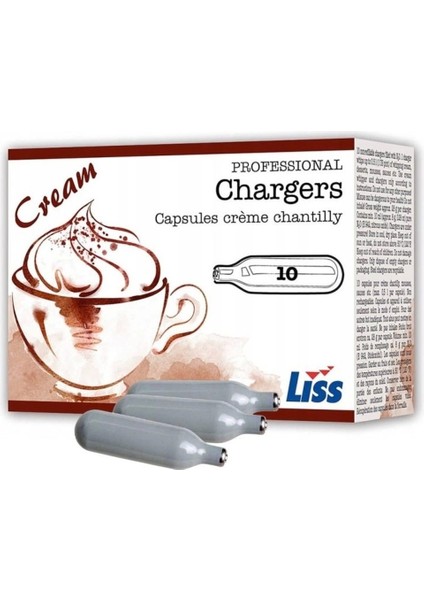 10 Adet Liss Krem Şanti Sifonu Tüpü - 1 Paket ( Kst-08 )
