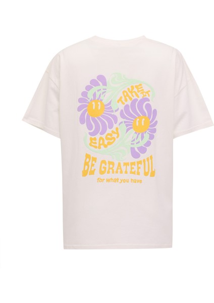 Tena Tee Ekru Kadın Kısa Kol T-Shirt modelleri