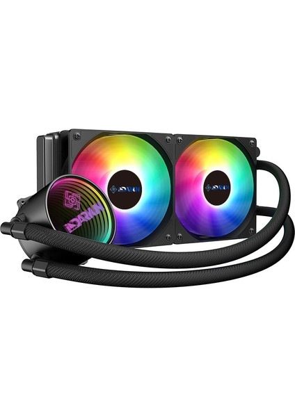 Cix 240MM Argb Sıvı Soğutma 2X12CM Fan Amd*intel Uyumlu Yüksek Performanslı Işlemci Soğutucusu