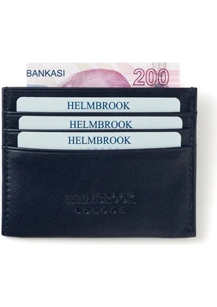 Barry Erkek Lacivert Deri Özel Tasarım Çok Bölmeli Rfid Korumalı Kartlık fiyatları