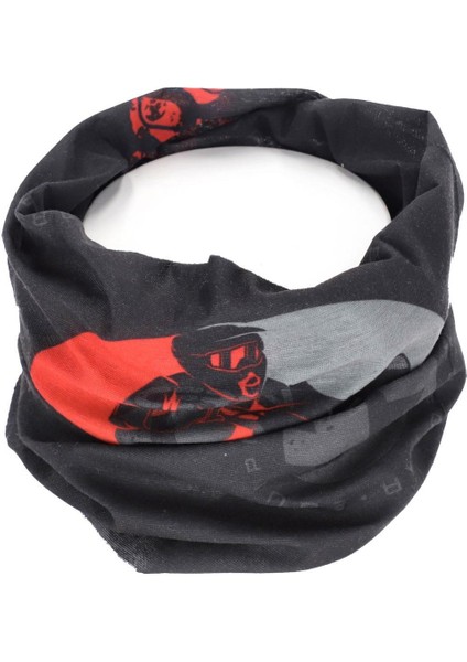 Neckwarmer Kırmızı Gri Buff