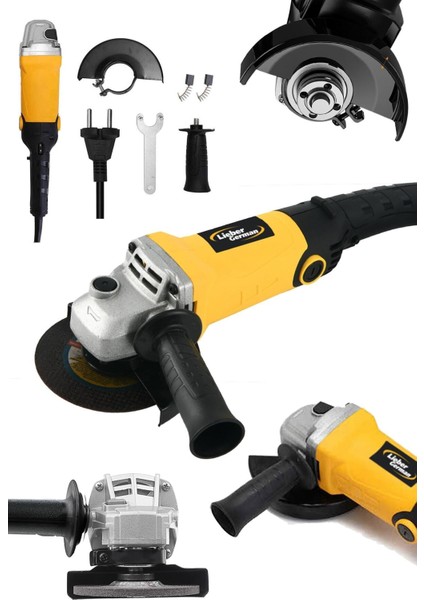 Devir ayarlı spiral taşlama makinesi, 3500W, bakır sargı, 2 yıl garanti