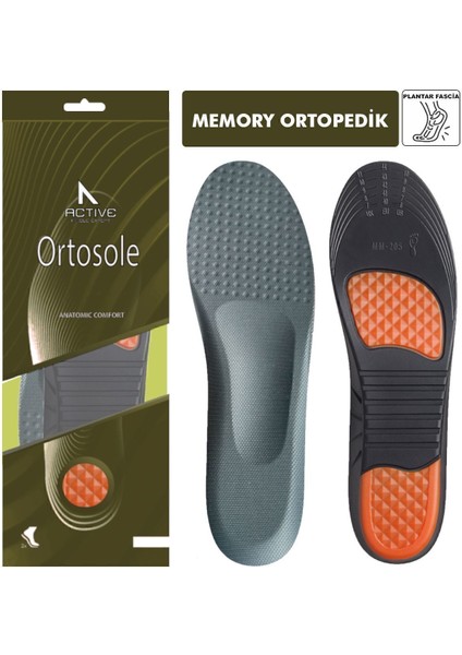 Darbe Emici Memory Foam Ayakkabı Tabanlığı, Çukur Tabanlar İçin, Kemer Destekli, 40-46