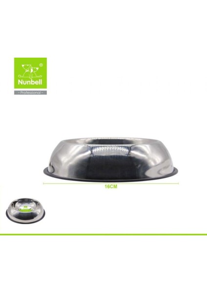Çelik Oval Mama ve Su Kabı 16 cm