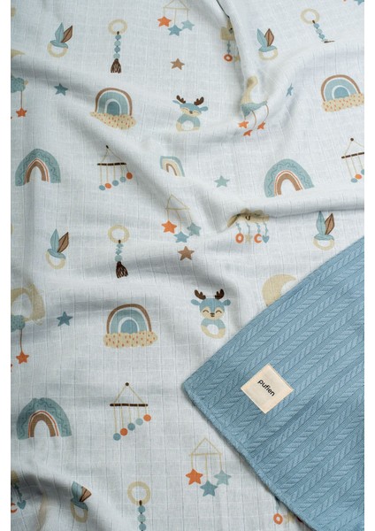 90 x 90 Çok Desenli Çift Yönlü Müslin Bebek Örtüsü, Çok Amaçlı Örgü Battaniye fiyatları