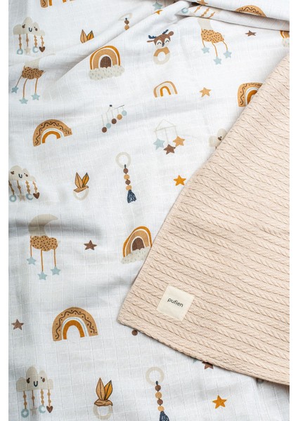 100 x 140 Çok Desenli Çift Yönlü Müslin Pike Bebek Örtüsü, Örgü Bebek Örtü & Battaniye fiyatları