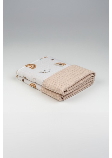 100 x 140 Çok Desenli Çift Yönlü Müslin Pike Bebek Örtüsü, Örgü Bebek Örtü & Battaniye modelleri