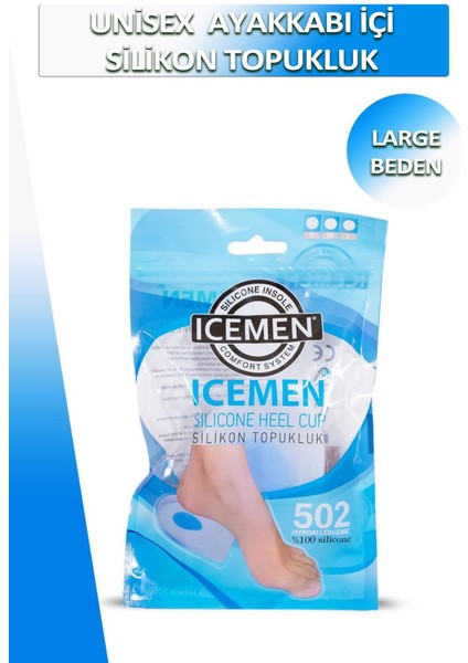 Bağcık Icemen Unisex Medium Beden Silikon Topukluk Set