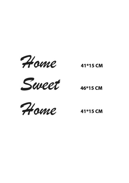 Siyah Ahşap Home Sweet Home Duvar Dekoru Salon Oturma Yatak Odası Kapı Süsü Için Tablo