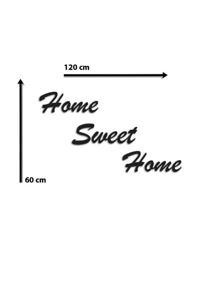 Siyah Ahşap Home Sweet Home Duvar Dekoru Salon Oturma Yatak Odası Kapı Süsü Için Tablo