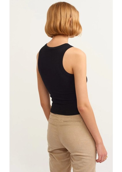 Kadın Fitilli Pamuklu Sıfır Kol Atlet modelleri