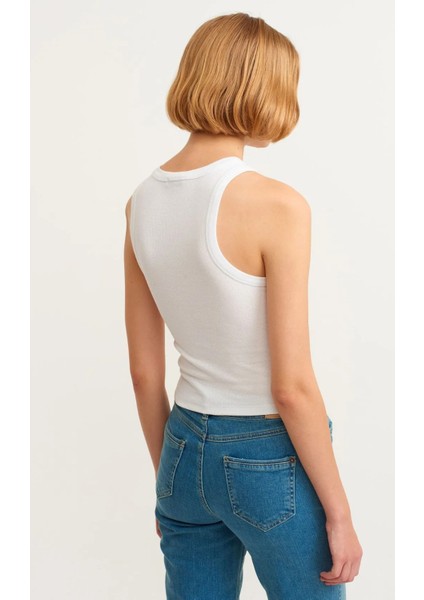 Kadın Fitilli Pamuklu Sıfır Kol Atlet modelleri