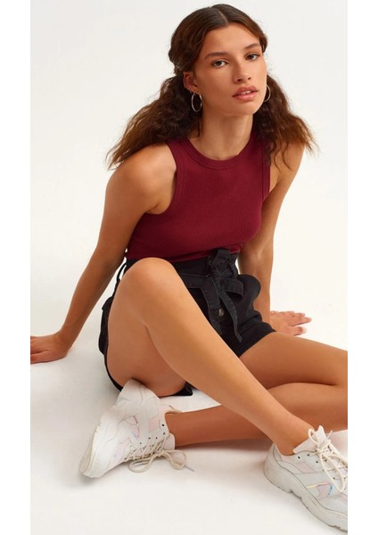 Kadın Fitilli Pamuklu Sıfır Kol Atlet fiyatları