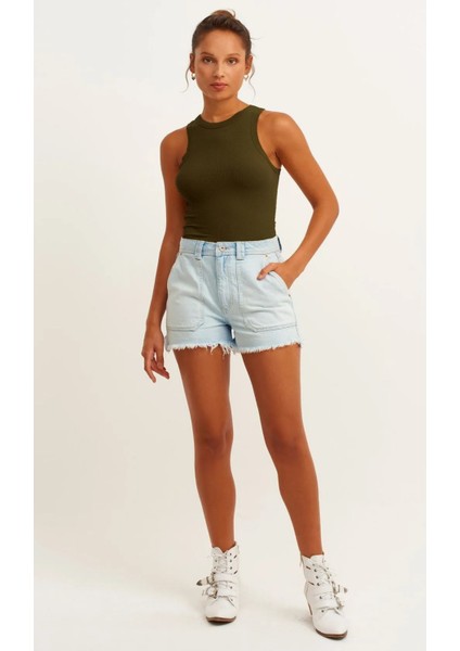 Kadın Fitilli Pamuklu Sıfır Kol Atlet fiyatları