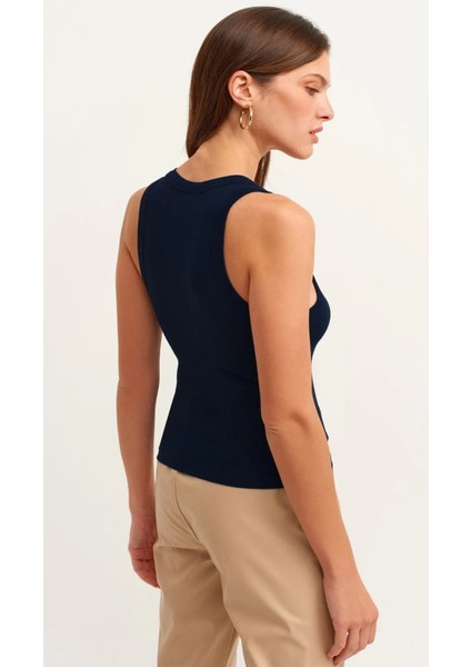 Kadın Fitilli Pamuklu Sıfır Kol Atlet modelleri