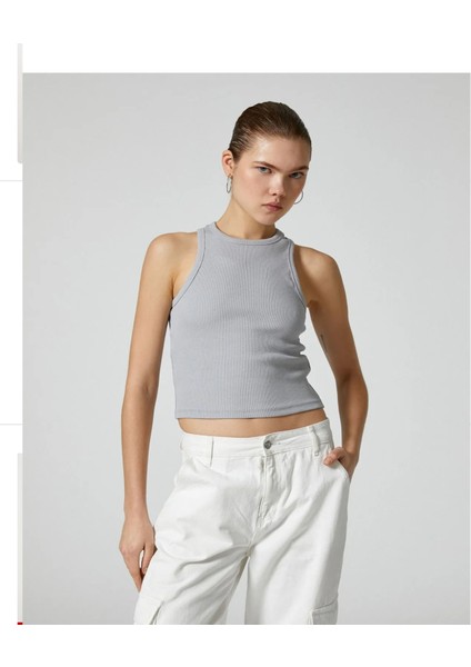 Kadın Fitilli Pamuklu Sıfır Kol Atlet fiyatları