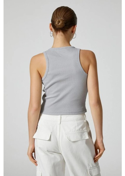 Kadın Fitilli Pamuklu Sıfır Kol Atlet indirimleri