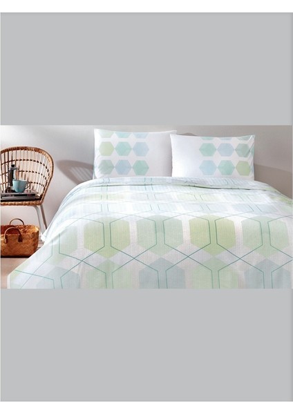 Genç Modası Tek Kişilik %100 Pamuk Çarşafı Lastikli Pike Takımı Romy Mint fiyatları