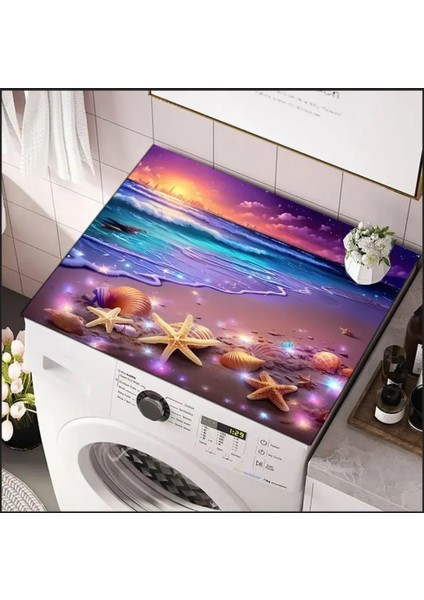 55 cm x 45 cm Okyanus Esintisi Tasarımı Tezgah Üstü Bulaşık Kurutma Matı Bulaşıklık Kurutma Örtüsü fırsatları