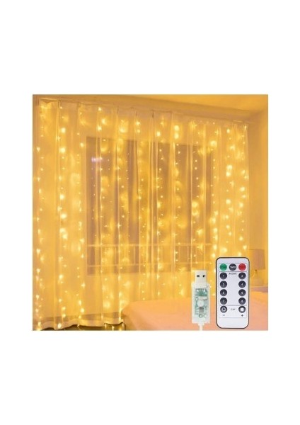 8 Fonksiyonlu Peri Perde Led Uzaktan Kumandalı Günışığı Perde Peri Led (3 mt x 3 mt) fiyatları