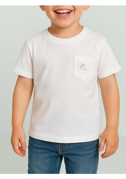 Erkek Bebek Cep Detaylı Basic T-Shirt indirimleri