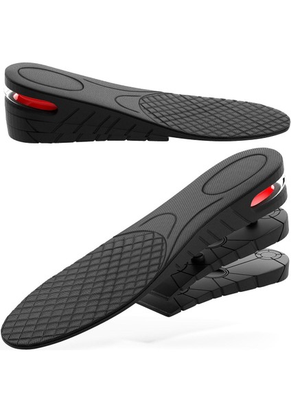 UltraNova 7 cm gizli topuk yükseltici silikon tabanlık, unisex, boy uzatma, rahat ve şık kullanım