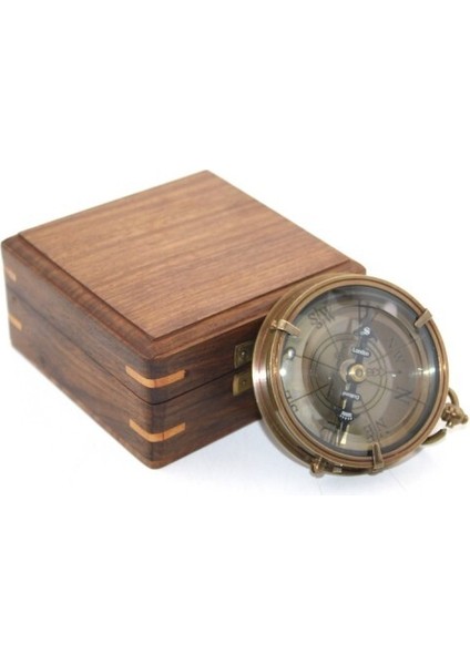 Ahşap Kutulu Pusula Model 9