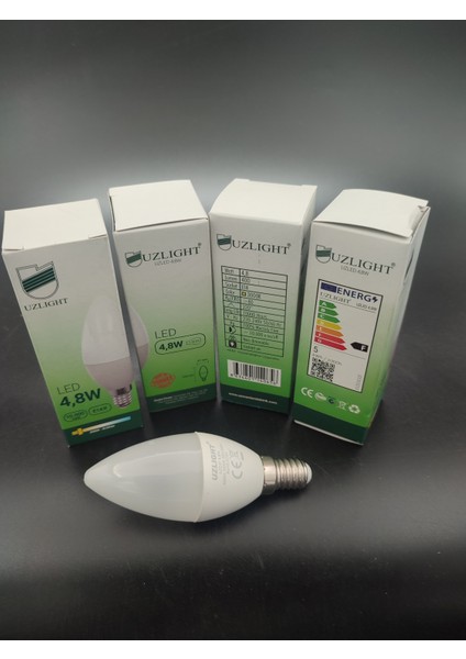 LED Ampul (E.14) Mum Ampul.gün Işığı (4,8 Watt=40 Watt)(4.adetli Paket) fırsatları