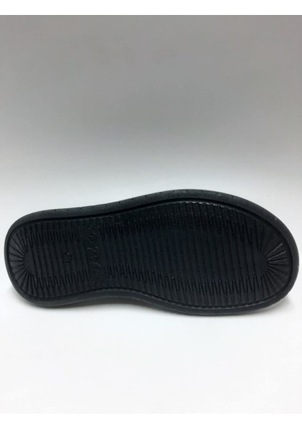 Hakiki Deri Siyah Günlük Burnu Açık Rahat Tabanlı Erkek Terlik C-983376PKRTRLK fırsatları
